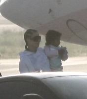 Khloé Kardashian & Kourtney Kardashian - are seen boarding Kylie Jenner's new private jet in Van Nuys, California | 08/06/2020