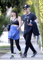 Lena Headey - All smiles after a working out at the gym with her boyfriend Marc Menchaca in Hollywood, January 20, 2021