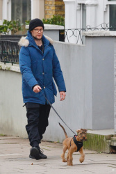 Matt Smith - Out walking his dog in London, December 29, 2020