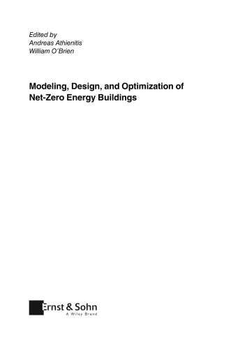 Modeling, Design, and Optimization of Net‐Zero Energy Buildings