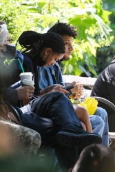 Willow Smith - Spends time with her boyfriend Tyler Cole having lunch on a bench in Union Square Park, New York, May 25, 2021