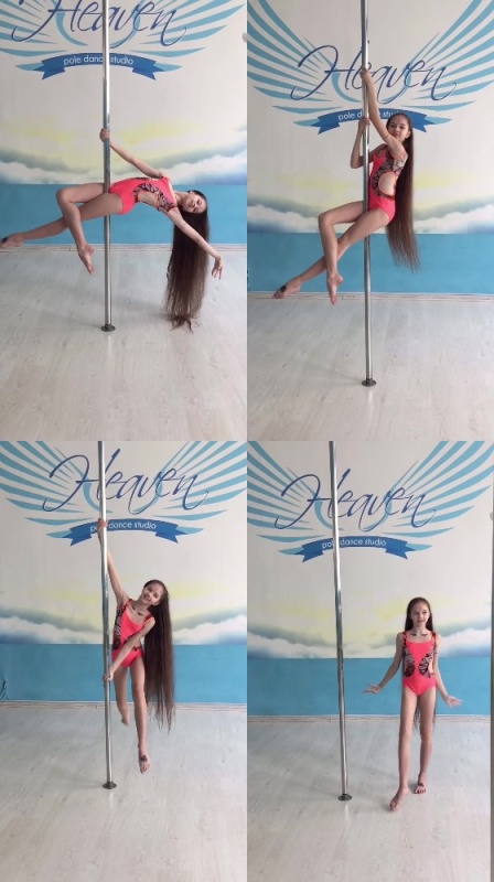 677 Video Gymnasts, flexible girls in leotards dance and train for you