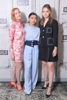 Haley Ramm, Brianne Tju and Liana Liberato - Visit Build to discuss the series "Light as a Feather" at Build Studio on July 15, 2019 in NYC