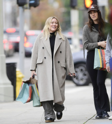 Hilary Duff - Christmas shopping in Los Angeles December 19, 2023