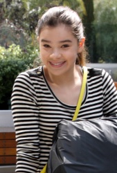 Hailee Steinfeld gets in some shopping at the H&M showroom on March 3,2011.