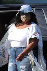 Lizzo - Spotted leaving Catch LA after enjoying an Easter lunch in Los Angeles, April 4, 2021