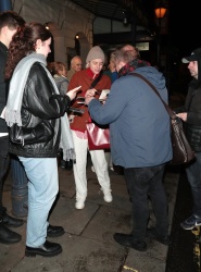 Emma Corrin - Leaving the Garrick theatre in London, January 7, 2023