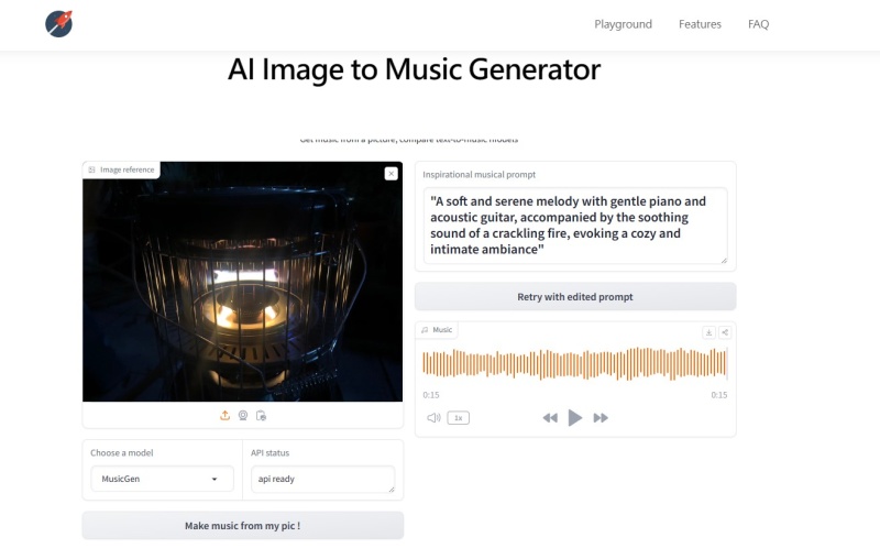 AI音樂產生器,Image to Music Generator ,圖片生成音樂,AI免費創作音樂,AI音樂