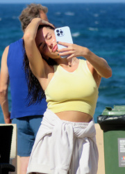 Amber Davies - Takes selfies on the beach in Mallorca, August 23, 2023