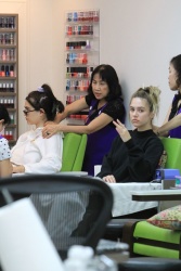 Amelia and Delilah Hamlin - At a Nail Design in Beverly Hills | June 12, 2018
