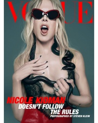 Nicole Kidman on cover of Vogue Australia, February 2024