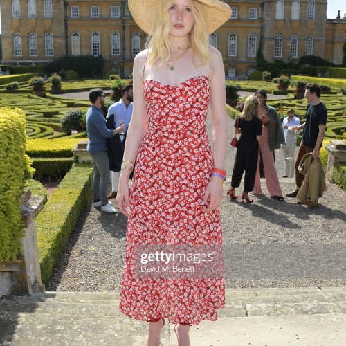 REQ: Ellie Bamber attends The Gentleman's Journal Summer Lunch on August 02, 2019 in Woodstock, England.