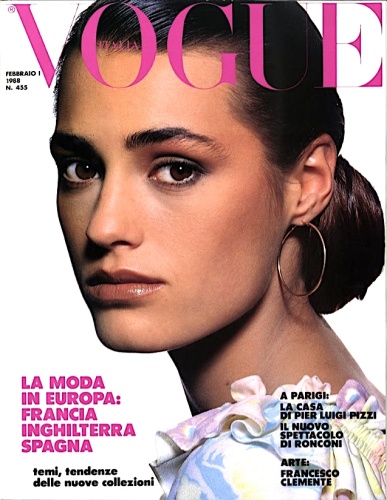 1988. Valentino campaign spring/summer. Model Yasmin Le Bon