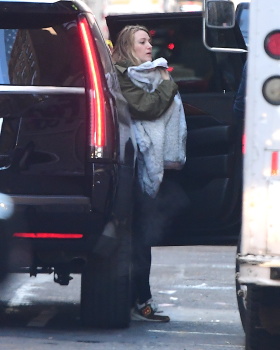 Blake Lively - seen with her newborn baby girl out in New York City, January 9, 2020