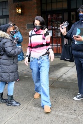 Dua Lipa - seen leaving her hotel on her way to SNL for tonights show in New York, 12/19/2020