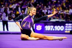 Olivia Dunne - Auburn v LSU gymnastics meet in Baton Rouge, Louisiana February 16, 2024