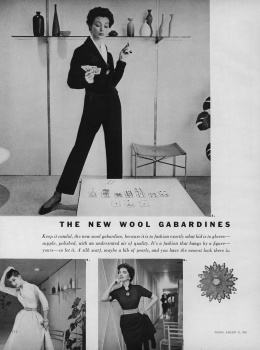 US Vogue August 15, 1952 : Ruth Neumann by Richard Rutledge | the ...