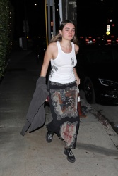 Charlotte Lawrence - Leaving dinner at Giorgio Baldi in Santa Monica January 21, 2024