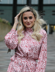 Amber Davies - Outside the London ITV Studios, March 5, 2020