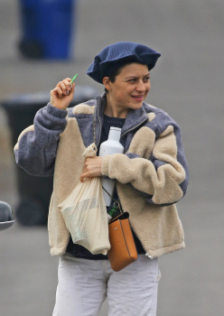 Alia Shawkat - Wears a funky outfit to stock up on essentials in Los Angeles, March 25, 2020
