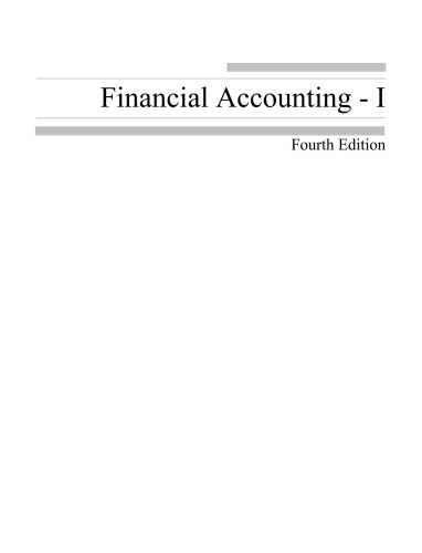 Financial Accounting   I, Fourth edition